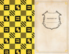 Softcover Harry Potter Hufflepuff ruled notebook by Insight Editions with Hufflepuff crest and yellow cover design.