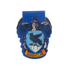 Inside view of a Harry Potter Ravenclaw notebook and page clip set by Insight Editions, showing lined pages and decorative clips.