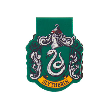 Harry Potter Slytherin notebook and page clip set by Insight Editions, softcover with Slytherin house design and matching page clips.
