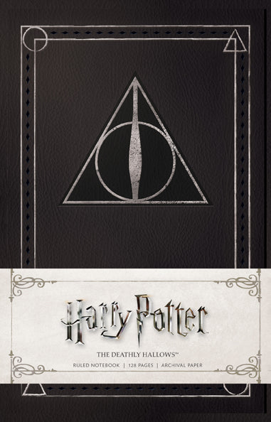 Softcover Harry Potter The Deathly Hallows ruled notebook by Insight Editions, featuring magical Harry Potter-themed cover design.