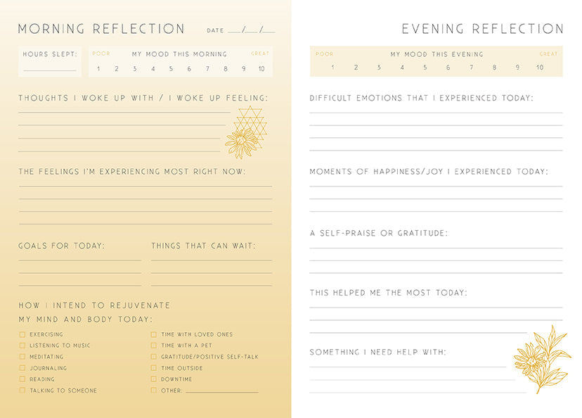 Softcover book titled "Healing" by Insight Editions, shown with open pages and a calming design.