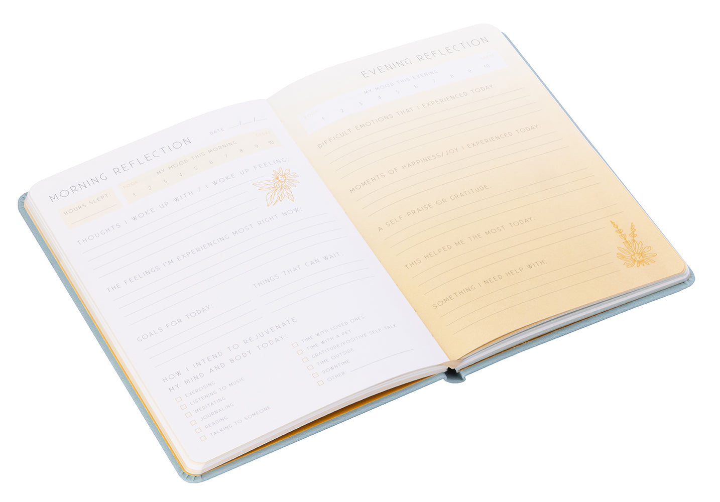Softcover healing book by Insight Editions with a calming cover design, featuring inspiring images and text for mindfulness.