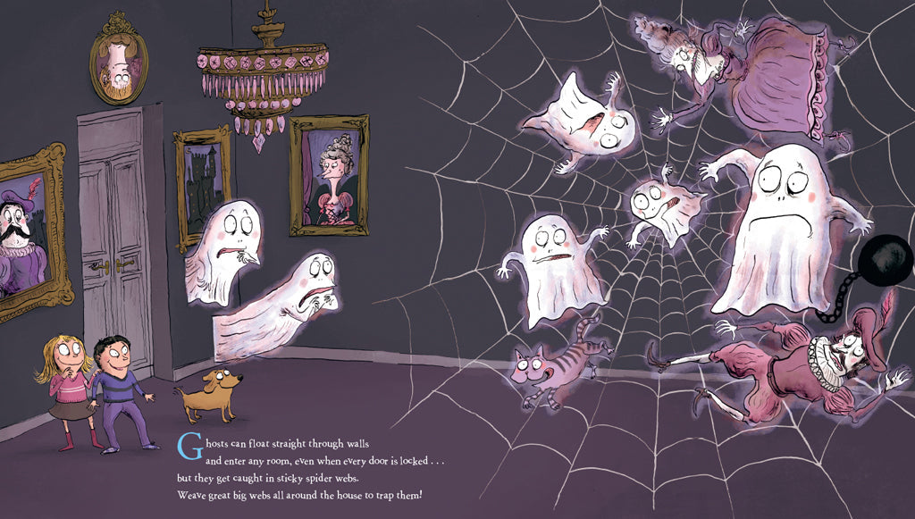 Softcover book titled "How to Get Rid of Ghosts" by Insight Editions, featuring a spooky cover design.