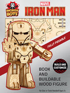 Softcover book titled IncrediBuilds IncrediBots Marvel Iron Man by Insight Editions featuring Iron Man character on cover.