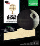 Softcover book and 3D wood model of the Death Star from Star Wars Rogue One by Insight Editions.