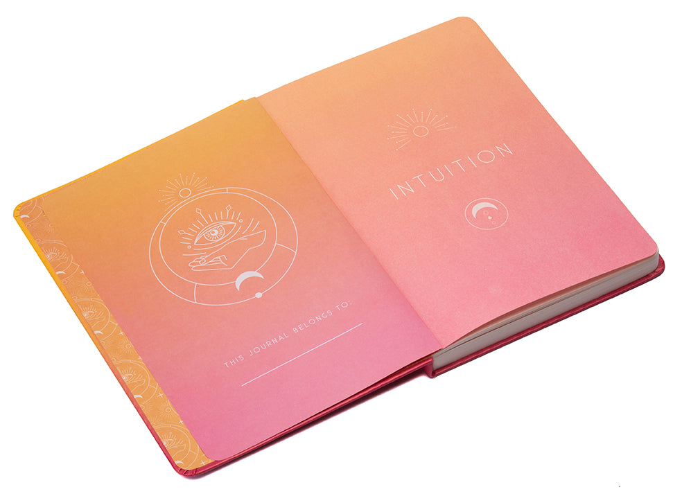 Softcover book titled "Intuition" by Insight Editions, featuring a colorful abstract cover design.