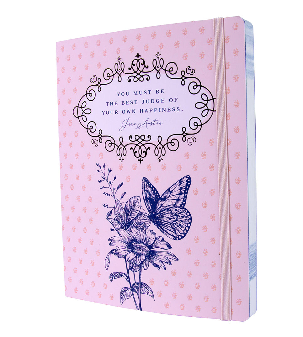Softcover Jane Austen notebook by Insight Editions featuring a classic quote, ideal for writing and note-taking.