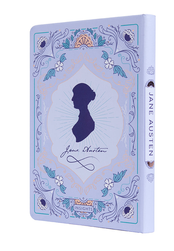 Softcover Jane Austen Words of Wisdom Journal by Insight Editions featuring elegant cover design and lined pages for writing.