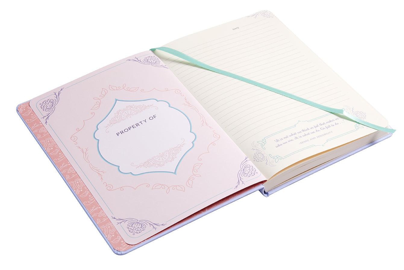 Softcover Jane Austen Words of Wisdom Journal by Insight Editions featuring elegant cover design and lined pages for writing.