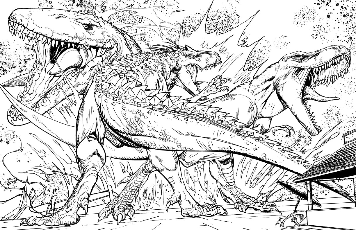 Softcover Jurassic World coloring book by Insight Editions featuring dinosaur illustrations for kids and fans.