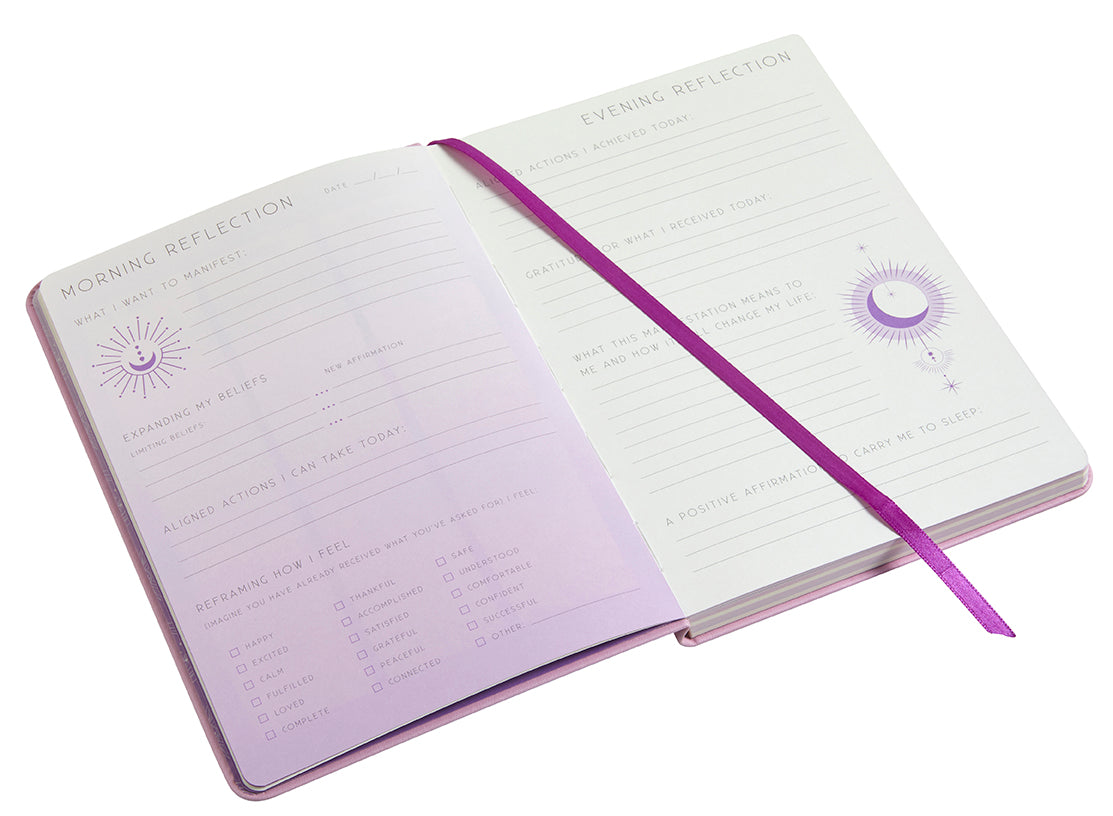 Softcover book titled "Manifesting" by Insight Editions, featuring a calming cover design.