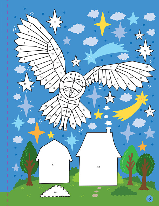 Softcover Mindful Sticker By Number: Animals book by Insight Editions featuring animal-themed sticker activities and mindful designs.