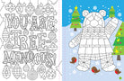 Insight Editions Mindful Sticker By Number Christmas softcover book with festive sticker designs and mindful activity pages.