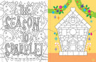 Mindful Sticker By Number Christmas softcover book by Insight Editions featuring festive sticker designs for mindful activity.