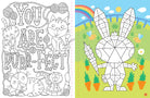 Softcover Mindful Sticker By Number book featuring adorable cuddly creatures for relaxation and creative fun.