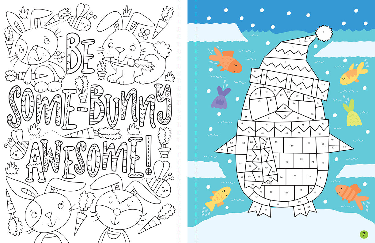 Softcover Mindful Sticker By Number book featuring cuddly creatures by Insight Editions, with colorful illustrated pages.
