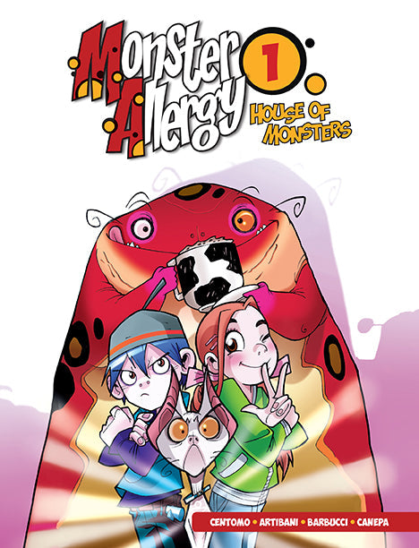 Softcover copy of Monster Allergy, Vol. 1 by Insight Editions featuring colorful cover art with monsters and characters.