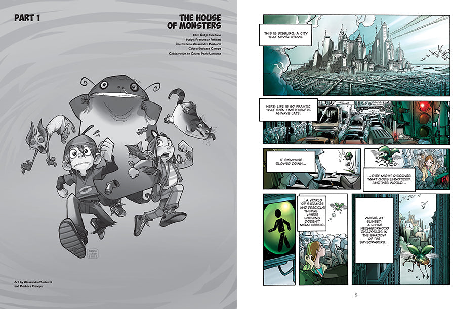 Softcover copy of Monster Allergy, Vol. 1 comic book by Insight Editions, featuring colorful monster characters on the cover.