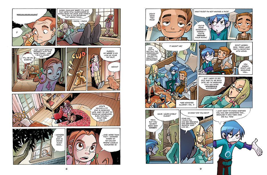 Softcover of Monster Allergy, Vol. 4 comic book by Insight Editions showing colorful cover art featuring monsters and characters.