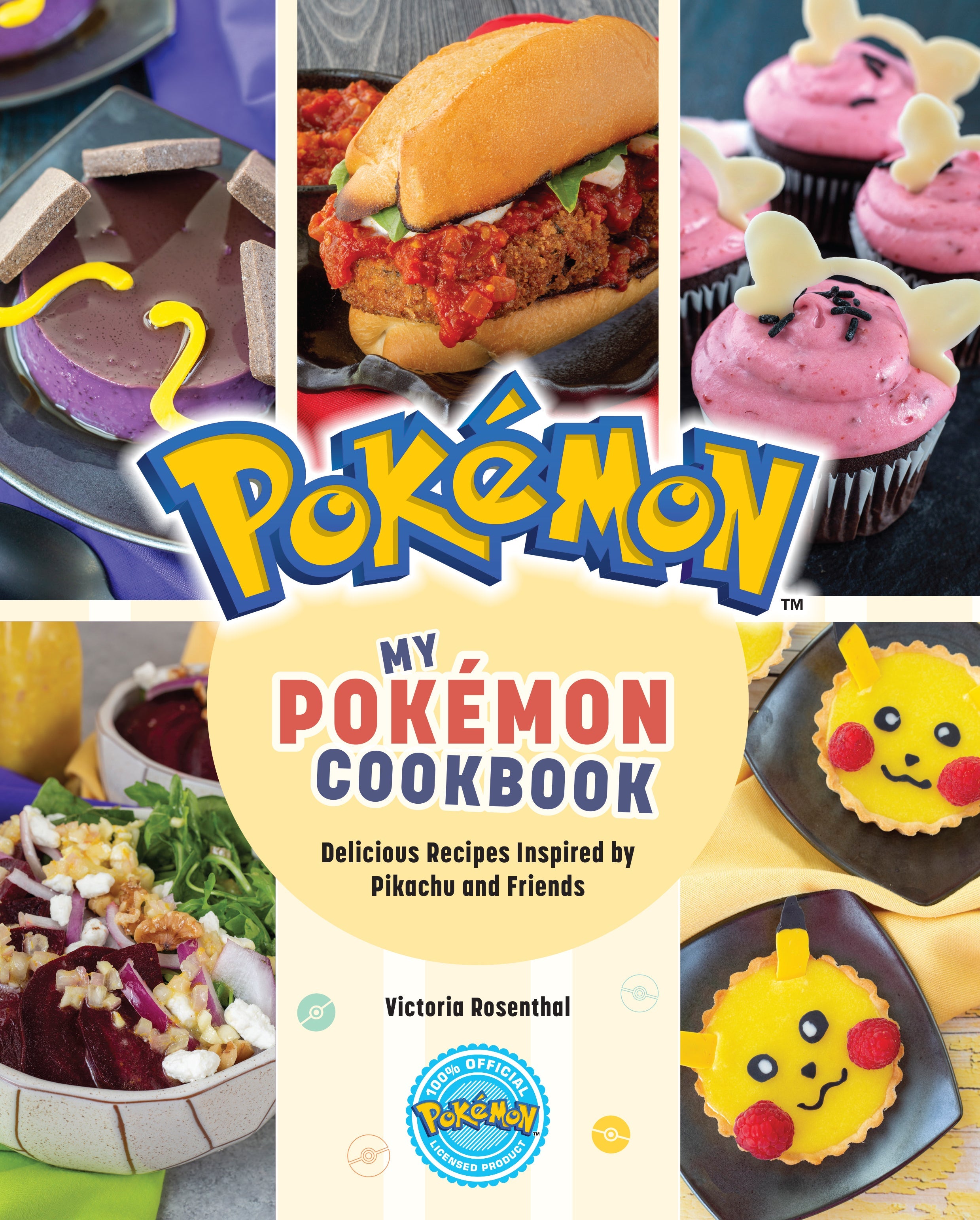 Softcover My Pokémon Cookbook by Insight Editions featuring colorful Pokémon-themed recipes and illustrations.