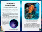 Softcover copy of "Mystery at the Aquarium" by Insight Editions, featuring a cover image of an underwater scene with marine life.