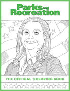 Softcover coloring book featuring Parks and Recreation characters and scenes, published by Insight Editions.