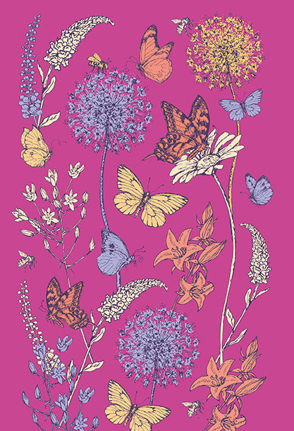 Set of three softcover Pollinators Sewn Notebooks from Insight Editions featuring colorful insect and flower illustrations.