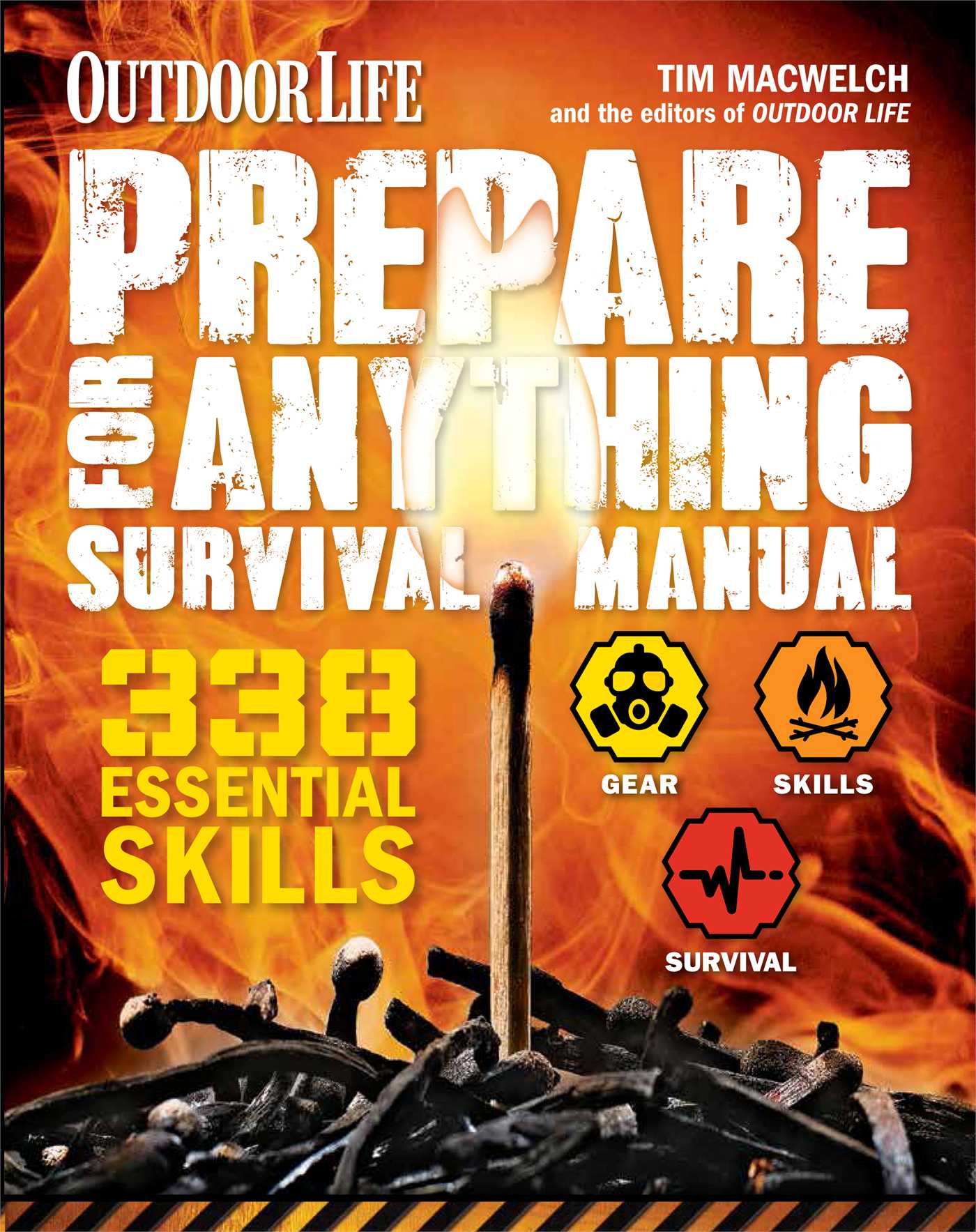 Softcover "Prepare for Anything" Survival Manual by Insight Editions with detailed outdoor and emergency preparedness tips.