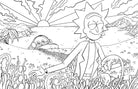 Softcover book titled "Rick and Morty: Sometimes Science is More Art Than Science" by Insight Editions with colorful cover art.