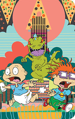 Set of 3 Rugrats Pocket Notebooks by Insight Editions featuring colorful cartoon characters on softcover covers.
