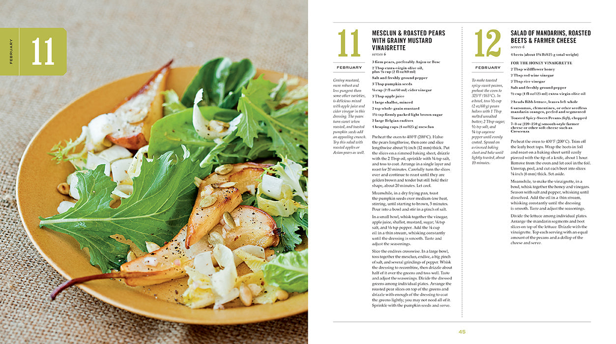 Softcover "Salad of the Day" book by Insight Editions showing colorful cover with fresh salad images.