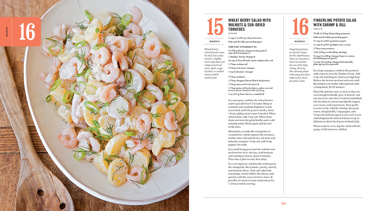 Softcover “Salad of the Day” cookbook by Insight Editions featuring fresh salad recipes and vibrant food photography.