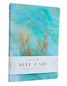 Set of three softcover self-care sewn notebooks from Insight Editions, featuring colorful covers and inspirational designs.