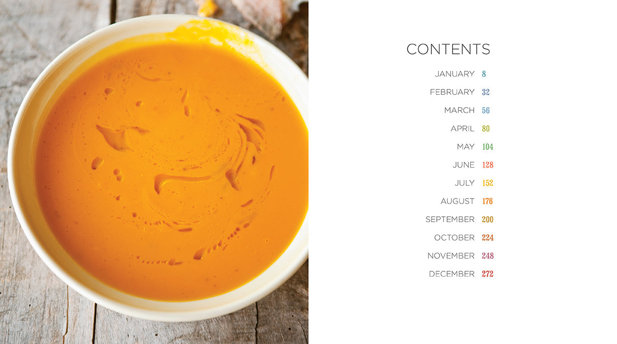 Softcover book titled "Soup of the Day" by Insight Editions with a simple cover design.