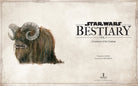 Softcover copy of Star Wars Bestiary, Vol. 1 by Insight Editions featuring various starship and creature illustrations.