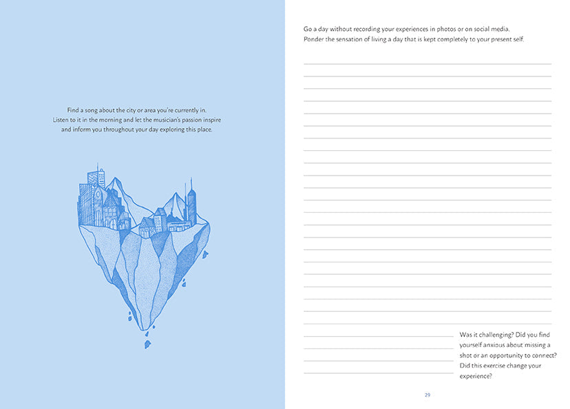 Softcover copy of The Mindful Traveler book by Insight Editions, featuring a calming cover design.