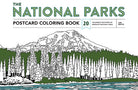 Softcover National Parks Postcard Coloring Book by Insight Editions featuring scenic park illustrations for coloring.