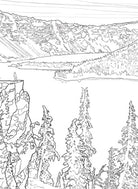 Softcover The National Parks Postcard Coloring Book by Insight Editions featuring scenic park illustrations for coloring and postcards.