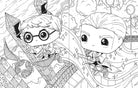 Inside pages of the Insight Editions Harry Potter coloring book featuring magical illustrations for fans to color.