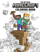Softcover Minecraft coloring book by Insight Editions featuring colorful Minecraft characters and scenes on the cover.