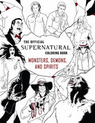 Softcover Supernatural coloring book by Insight Editions featuring artwork from the TV series, with spooky and supernatural-themed illustrations.
