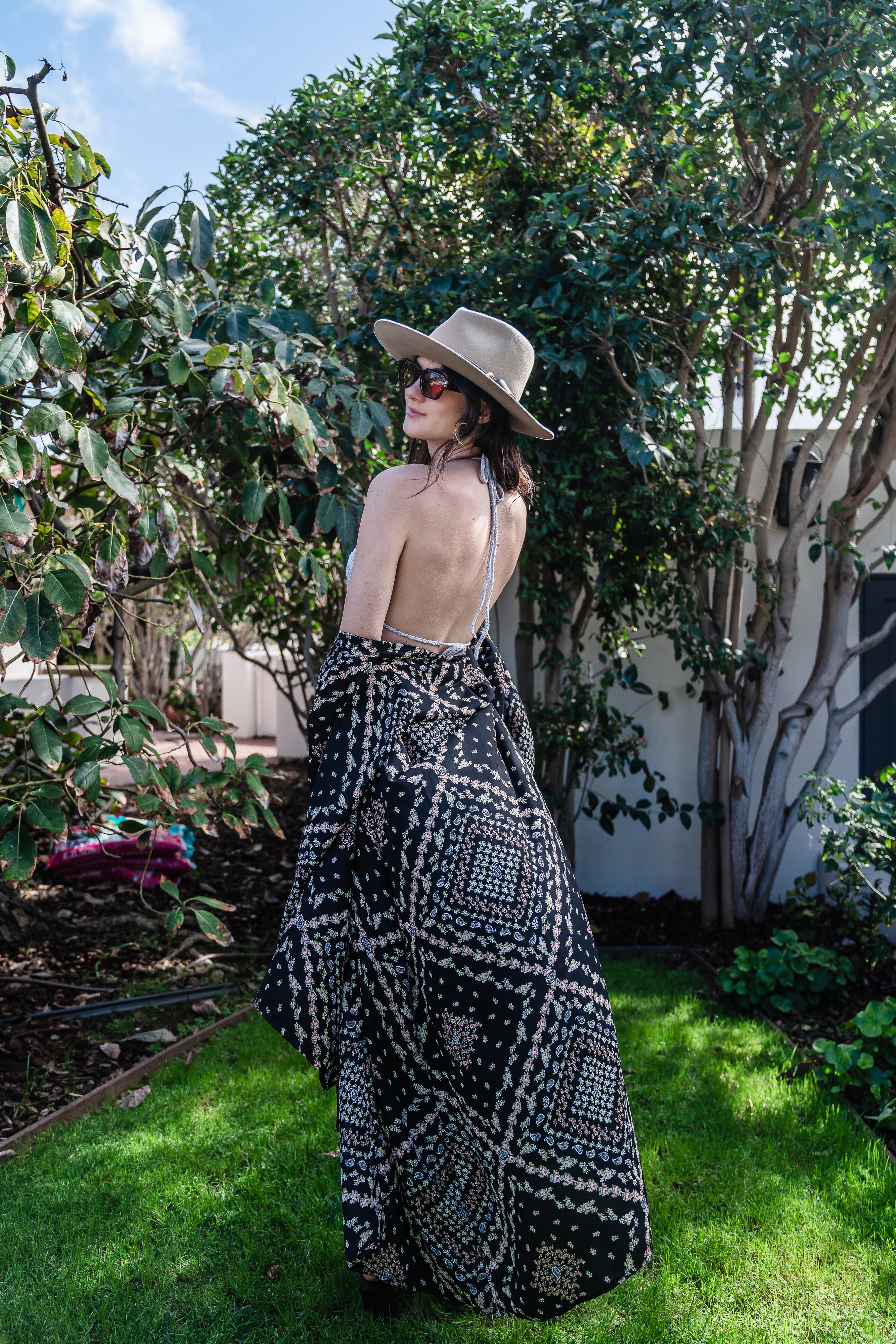 Handmade Antoinette Kimono by Jennafer Grace featuring crochet detailing, flowing fabric, and intricate design.