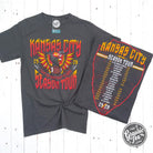 Unisex Kansas City Season Tour concert graphic T-shirt with comfort wash finish, short sleeves, by The Graphic Tee.