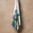 Karma and Luck Dreamy Escape Beach Towel with vibrant, artistic design perfect for home decor or beach use.