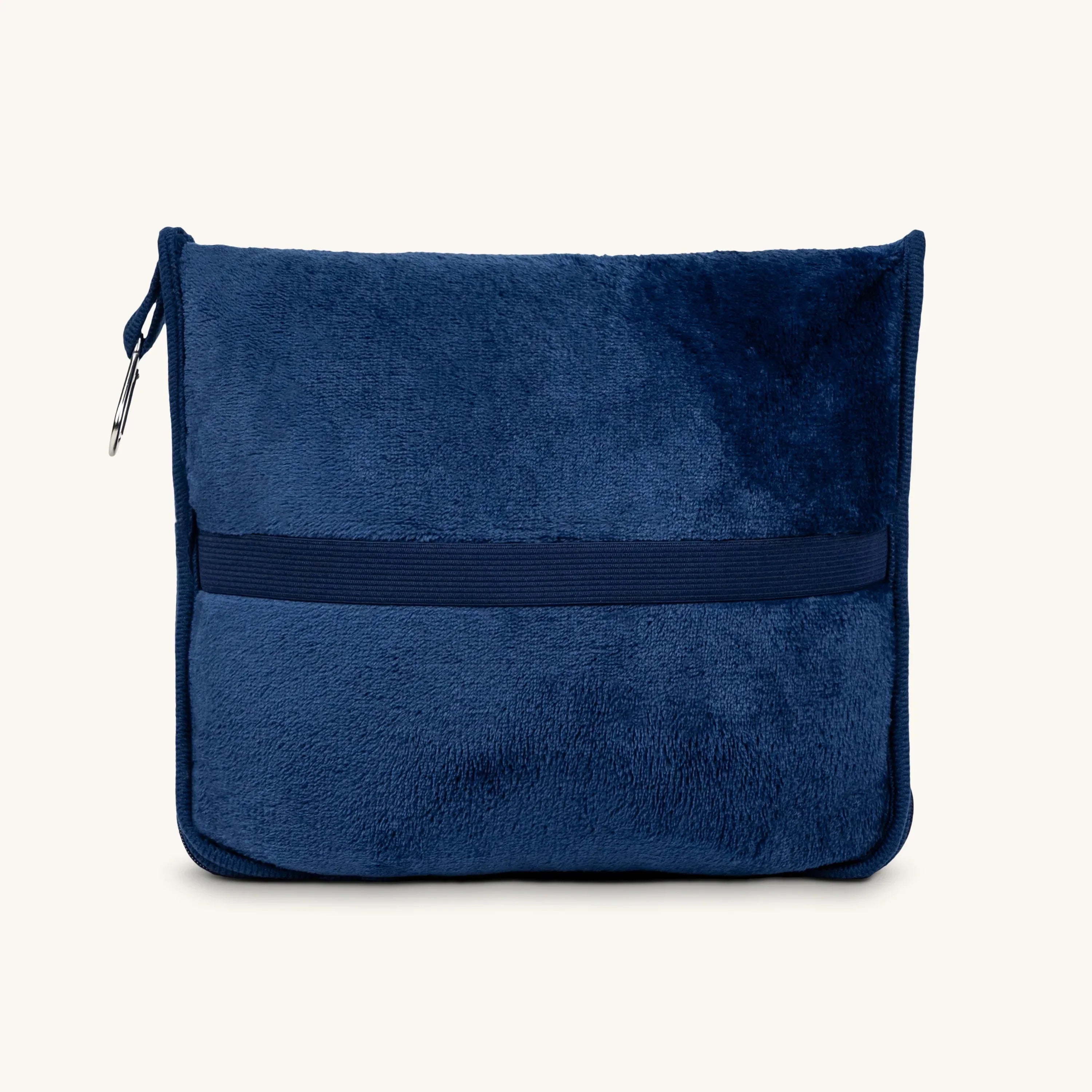 Energetic Balance navy pillow and blanket set by Karma and Luck, featuring stylish home decor with vibrant patterns and soft fabric.