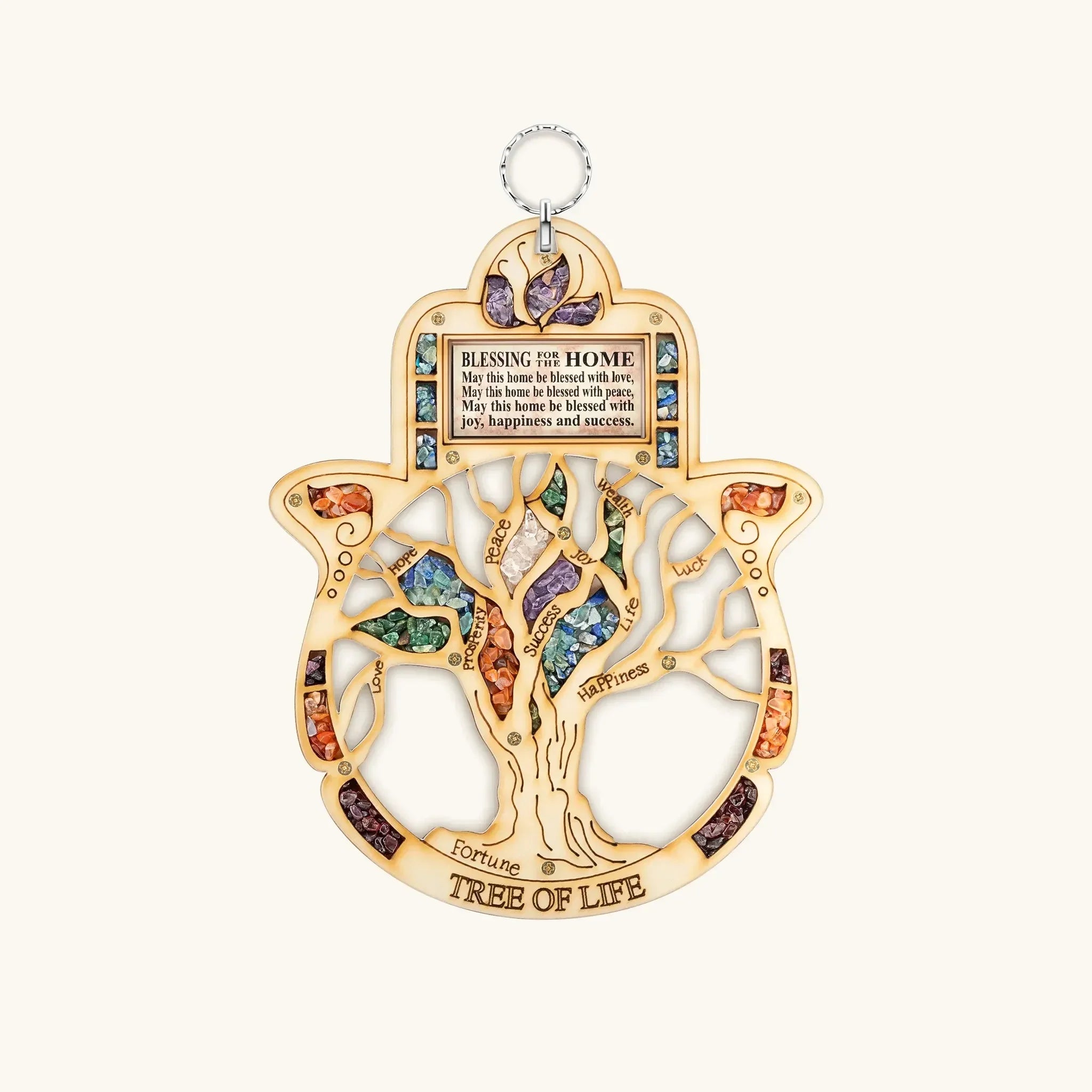 Karma and Luck Tree of Life Blessing home decor piece featuring intricate design symbolizing growth and grace.
