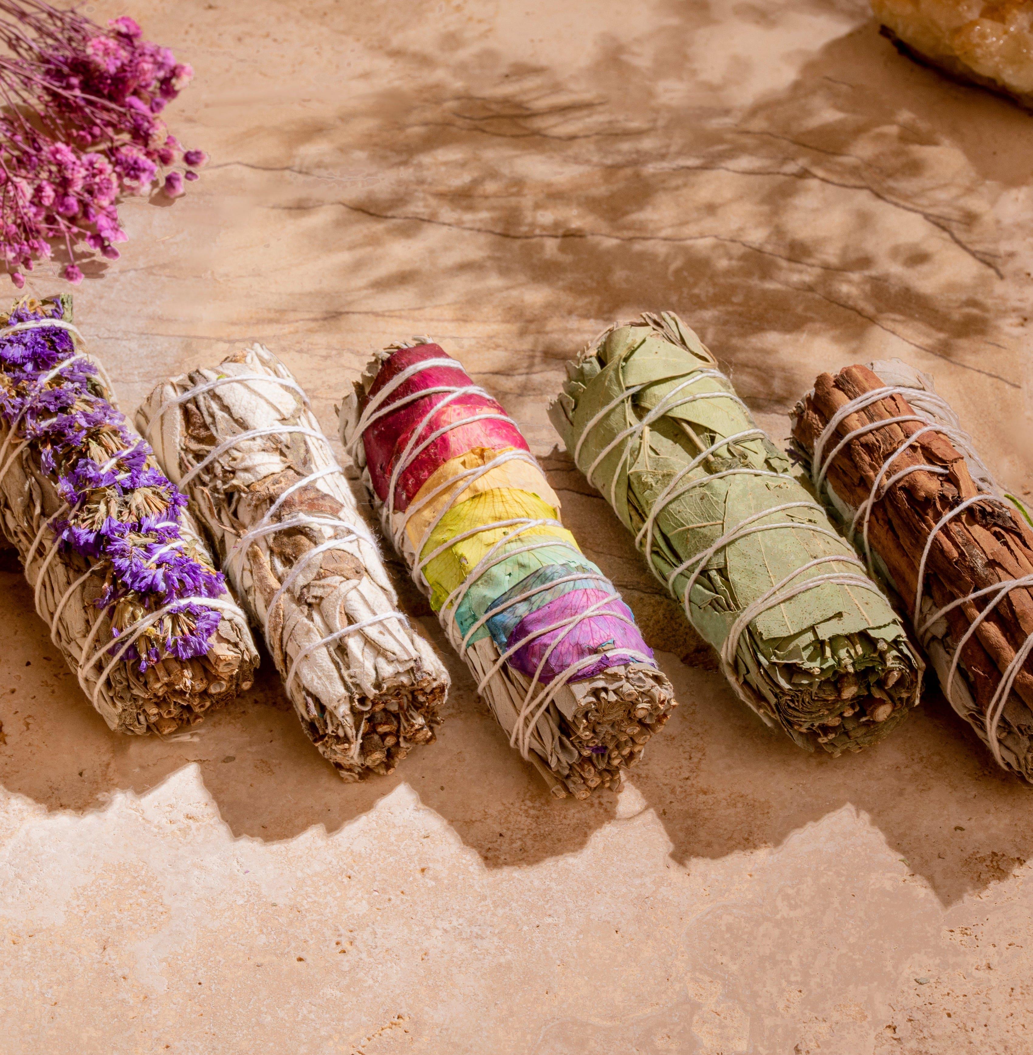 White Sage box from Karma and Luck's Healing Wisdom home decor collection, featuring a decorative white sage bundle in a stylish box