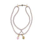 Katia Designs love heart crystal boho wrap bracelet and necklace with shimmering crystals and adjustable design.