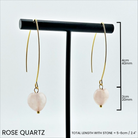 Katia Designs small stone drop earrings with antique gold finish and crystal quartz accents, elegant jewelry for special occasions