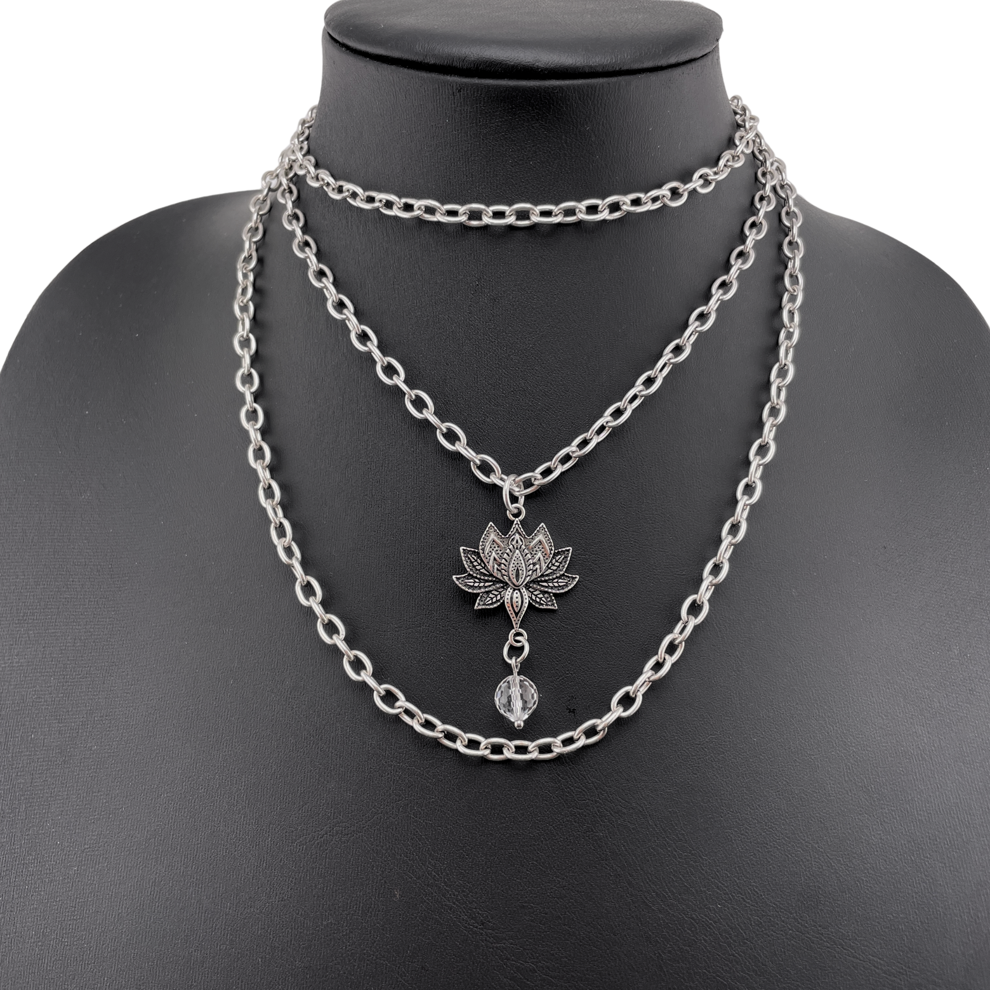 Katia Designs Have Faith Essential Necklace in antique gold, featuring a simple pendant on a delicate chain.